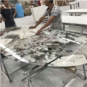 Polished Backlit Patagonia Granito Slab Table Top