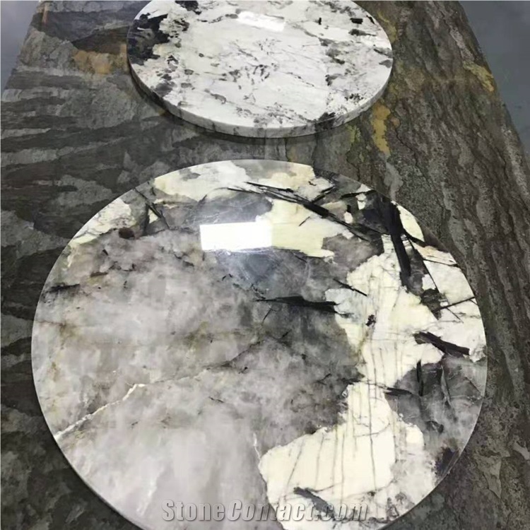 Polished Backlit Patagonia Granito Slab Table Top