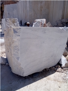 Azna White Marble Blocks from Iran Quarry