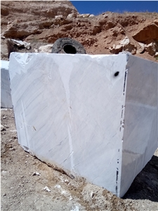 Bianco Perisian Volokas Marble Quarry Blocks,Iran White Stone