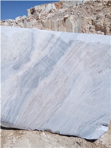 Bianco Persia Marble Quarry Block,Iran White Marble