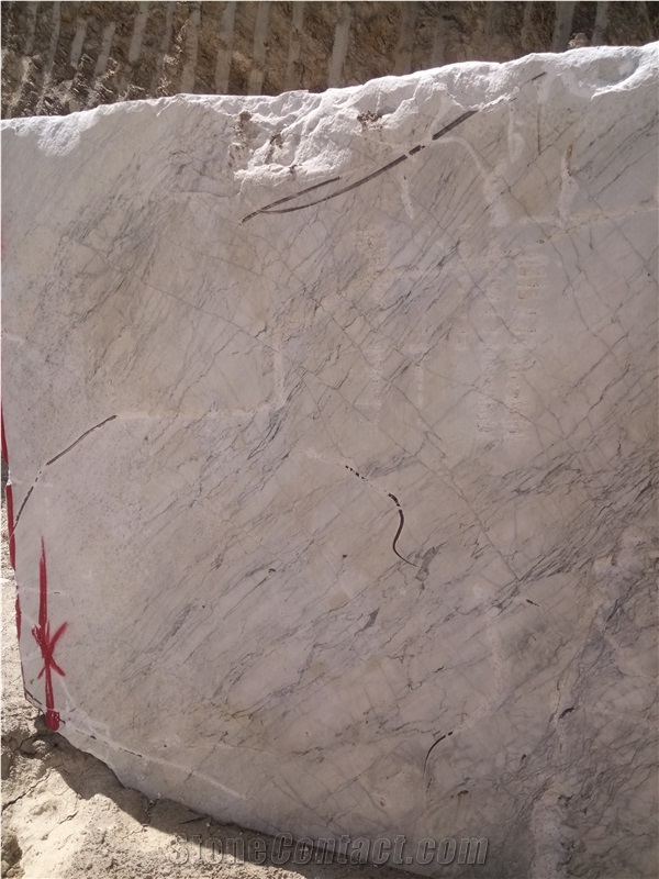 Iran Persian Arabescato White Marble Blocks