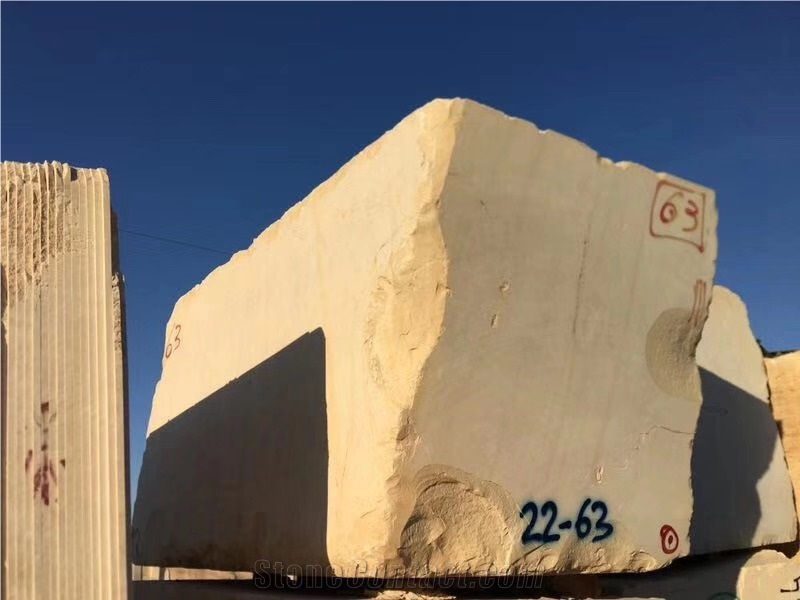 Iran Persian Beige Gohare Limestone Blocks