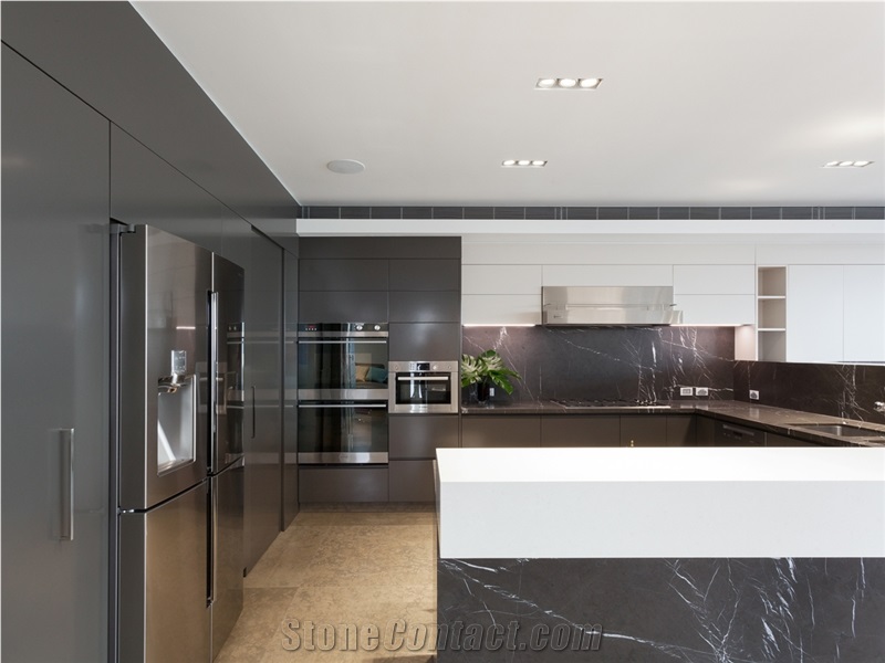 Modern Pietra Grey Marble Kitchen Islands Top,Bar Top