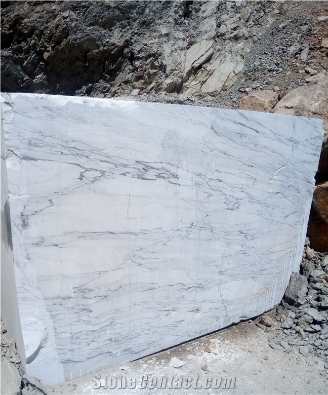 Persian Arabescato White Marble Blocks