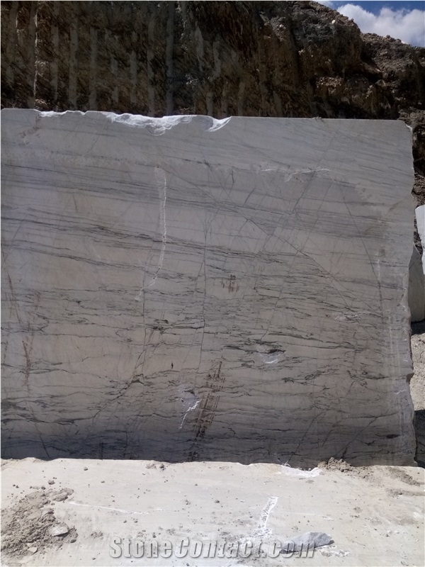 Persian Arabescato White Marble Blocks