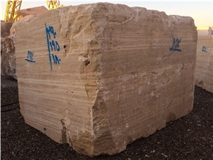 Persian Cream Travertine Blocks from Iran Quarry Directly