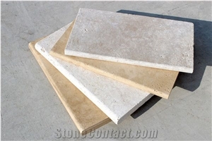 Royal Cream Travertine Swimming Pool Coping Floor Pavers