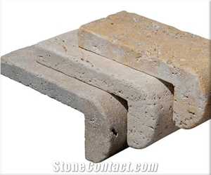 Royal Cream Travertine Swimming Pool Coping Floor Pavers