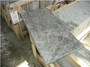 Silver Grey Travertine Pool Coping Tiles Exterior Floor Silver Grey Travertine Pool Coping Tiles Exterior Floor