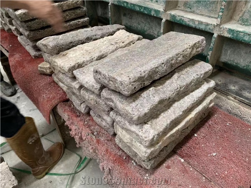 Tumbled Persian Silver Travertine Cube Stone,Floor Brick