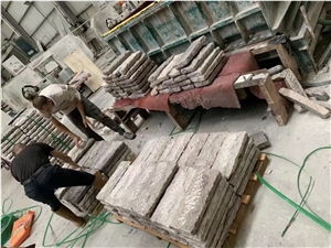 Tumbled Persian Silver Travertine Cube Stone,Floor Brick