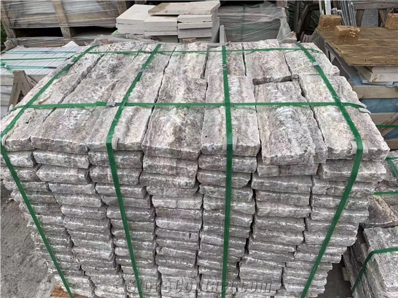 Tumbled Persian Silver Travertine Cube Stone,Floor Brick