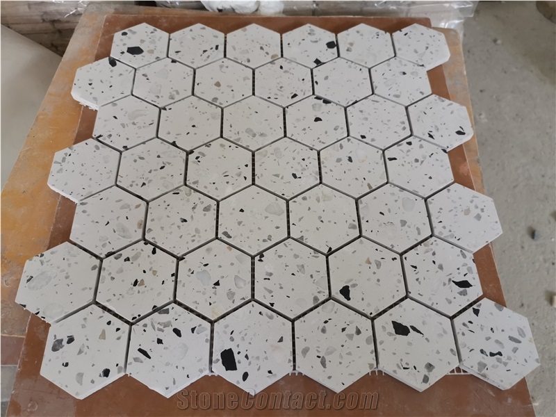 Colours Terrazzo Hexagon Mosaic