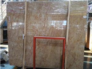 Golden Rose Flower Marble Slabs for Bathroom