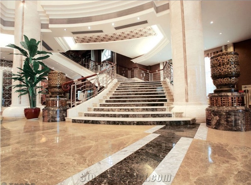 Light Crystal Emperador Marble for Flooring