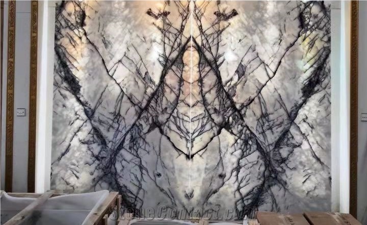 Milas New York White Marble Slabs for Countertop
