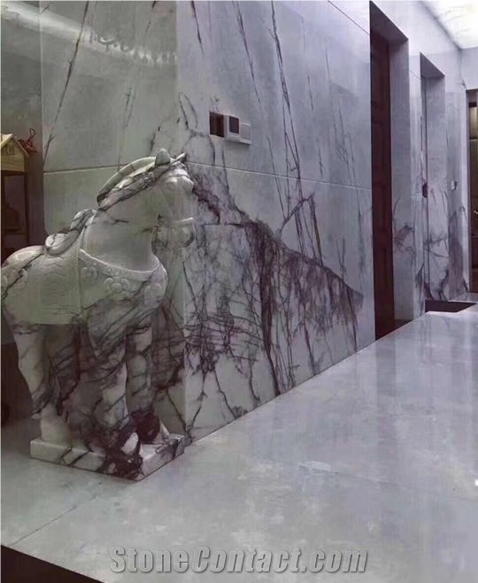 Milas New York White Marble Slabs for Countertop