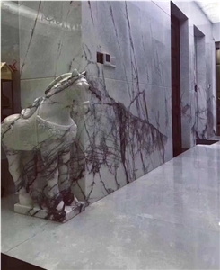 Milas New York White Marble Slabs for Countertop