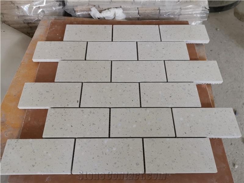 Popular White Terrazzo Mosaic for Wall