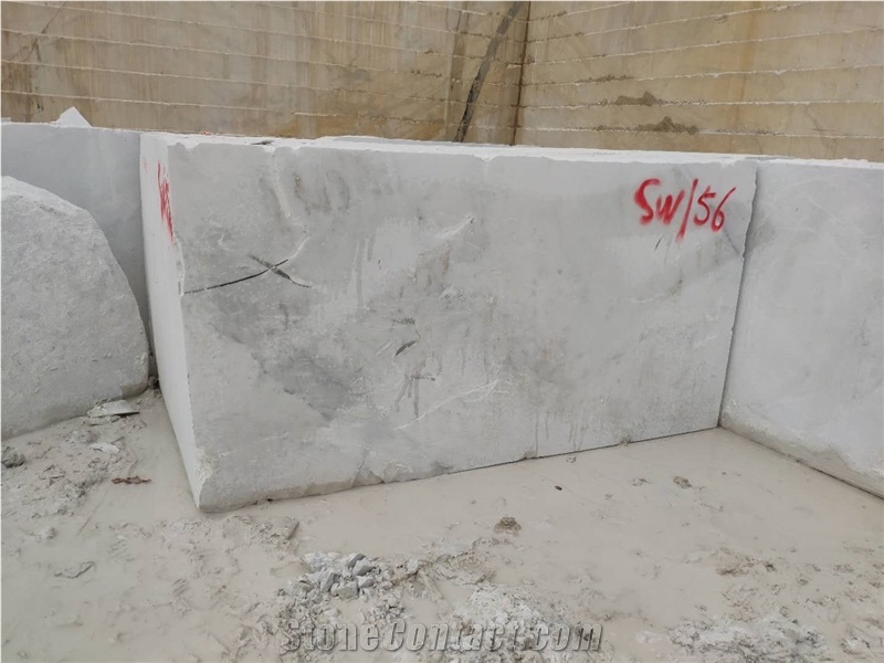 Own Quarry North Pearl White Marble Blocks