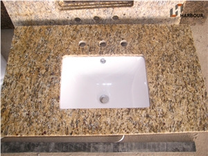 Brazil Santa Cecilia Vanitop with Porcelain Sink Brazil Santa Cecilia Vanitop with Porcelain Sink