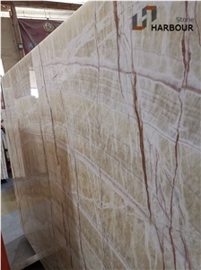 Rainbow Onyx Slab, New Onice Brioche Slab