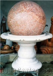 Ball Stone Water Fountain Natural Granite Spheres