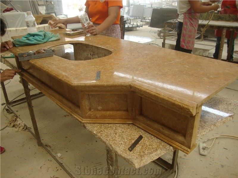 Bathroom Countertops Polished Stone Vanity Tops