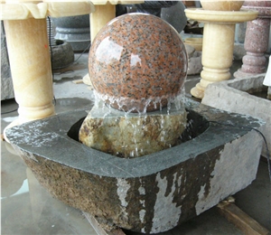 Beautiful Outdoor Garden Ball Fountain Polished