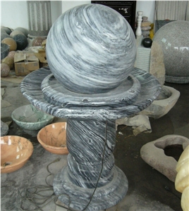 Beautiful Outdoor Garden Ball Fountain Polished