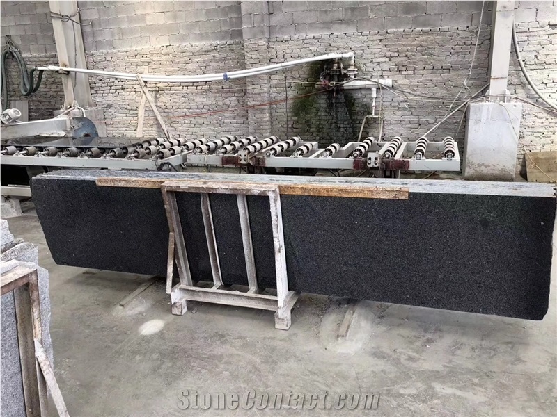 China Cheapest G654 Flamed Polished Black Granite