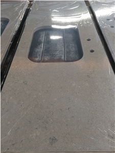 China Quartzite Kitchen Countertops Grey Tops