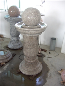 Chinese Granite Ball Sculptured Fountain Exterior
