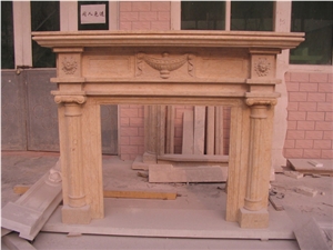 Customized Size Nutural Stone Fireplace Customized Size Nutural Stone Fireplace