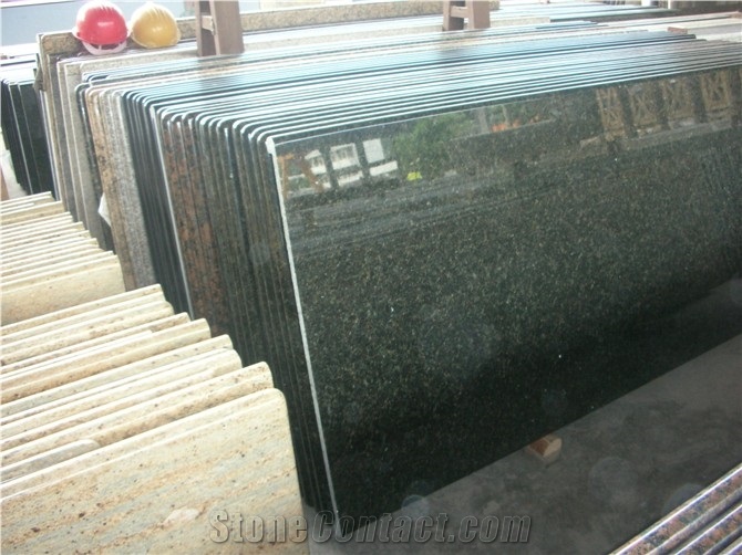 Granite Countertop, China Green Granite Bath Top