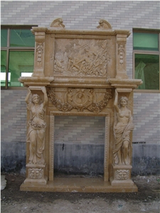 Granite & Marble Victorian Fireplace Mantel