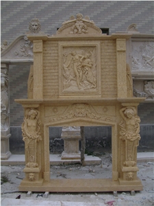 Granite & Marble Victorian Fireplace Mantel