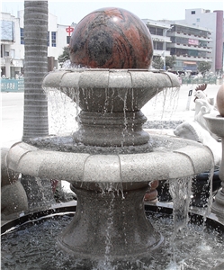 High Quality Granite Ball Fountain Outdoor