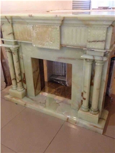 High Quality Indoor Decorated Stone Fireplace