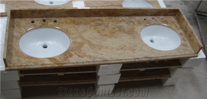 Hot Sale Granite Bath Tops / Vanity Tops Double