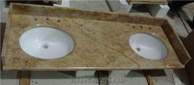 Hot Sale Granite Bath Tops / Vanity Tops Double