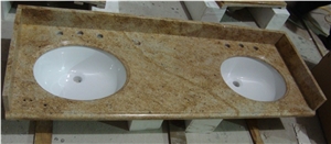 Hot Sale Granite Bath Tops / Vanity Tops Double