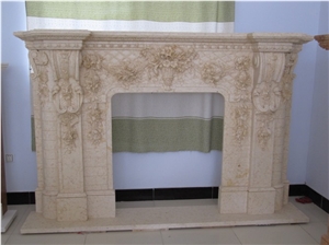 Indoor Decorated High Quality Marble Fireplace
