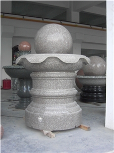 Natural Granite Street Waterfall Ball Fountains