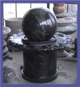 Natural Granite Street Waterfall Ball Fountains