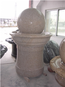 Natural Granite Street Waterfall Ball Fountains