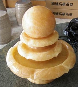Natural Onxy Street Waterfall Ball Fountains