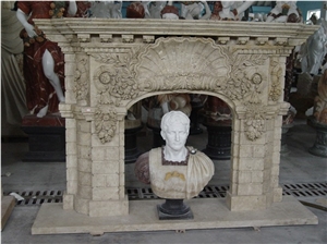 Outdoor & Indoor Victorian Style Fireplace Mantel