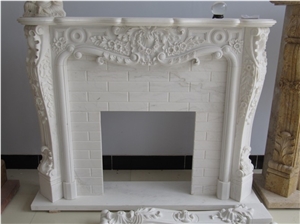 Simple White Stone Fireplace Hearth Customized Simple White Stone Fireplace Hearth Customized